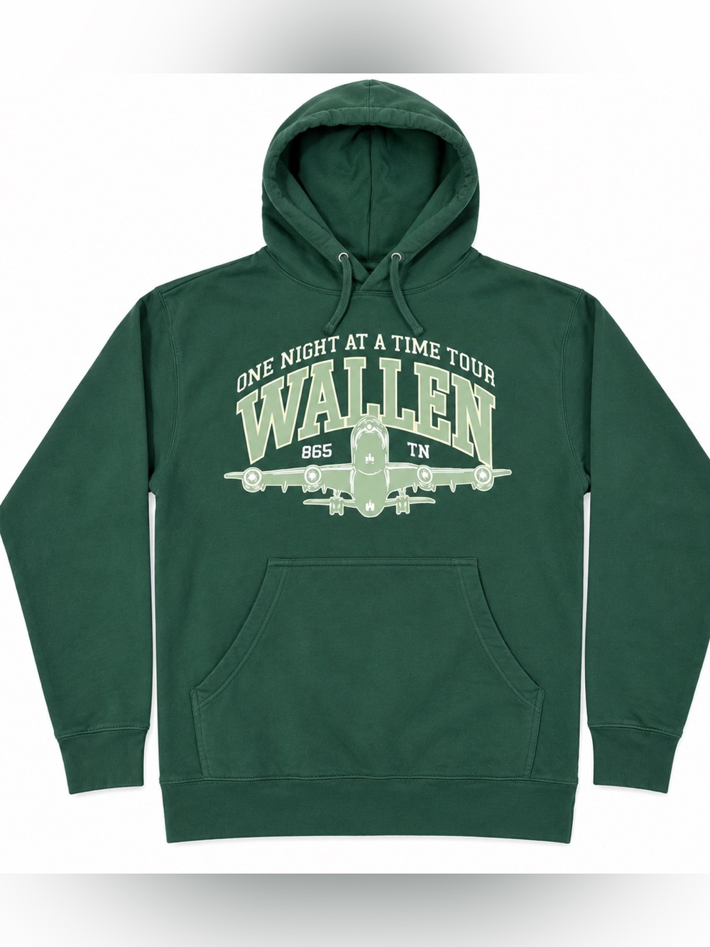Morgan Wallen One Night At A Time World Tour Green Hoodie Medium M